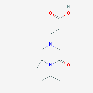 3-(3,3-Dimethyl-5-oxo-4-propan-2-ylpiperazin-1-yl)propanoic acid