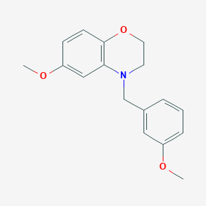 6-Methoxy-4-[(3-methoxyphenyl)methyl]-2,3-dihydro-1,4-benzoxazine