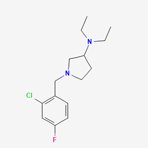 1-[(2-chloro-4-fluorophenyl)methyl]-N,N-diethylpyrrolidin-3-amine