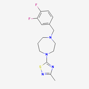 5-[4-[(3,4-Difluorophenyl)methyl]-1,4-diazepan-1-yl]-3-methyl-1,2,4-thiadiazole