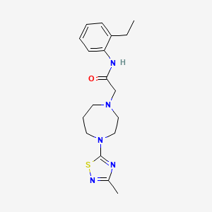 N-(2-ethylphenyl)-2-[4-(3-methyl-1,2,4-thiadiazol-5-yl)-1,4-diazepan-1-yl]acetamide