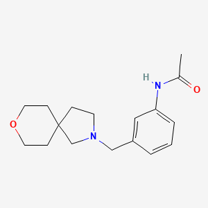 N-[3-(8-oxa-2-azaspiro[4.5]decan-2-ylmethyl)phenyl]acetamide