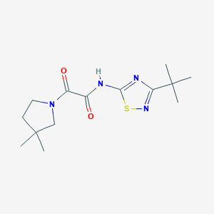 N-(3-tert-butyl-1,2,4-thiadiazol-5-yl)-2-(3,3-dimethylpyrrolidin-1-yl)-2-oxoacetamide