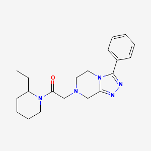 1-(2-ethylpiperidin-1-yl)-2-(3-phenyl-6,8-dihydro-5H-[1,2,4]triazolo[4,3-a]pyrazin-7-yl)ethanone