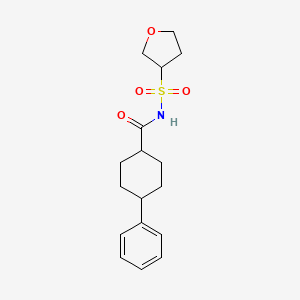 N-(oxolan-3-ylsulfonyl)-4-phenylcyclohexane-1-carboxamide