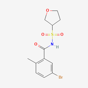 5-bromo-2-methyl-N-(oxolan-3-ylsulfonyl)benzamide