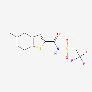 5-methyl-N-(2,2,2-trifluoroethylsulfonyl)-4,5,6,7-tetrahydro-1-benzothiophene-2-carboxamide