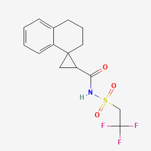 N-(2,2,2-trifluoroethylsulfonyl)spiro[2,3-dihydro-1H-naphthalene-4,2'-cyclopropane]-1'-carboxamide