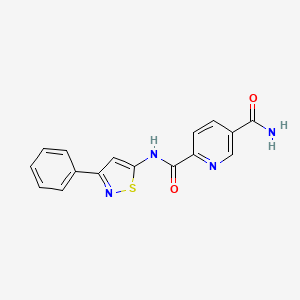 2-N-(3-phenyl-1,2-thiazol-5-yl)pyridine-2,5-dicarboxamide