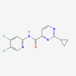 2-cyclopropyl-N-(4,5-dichloropyridin-2-yl)pyrimidine-4-carboxamide