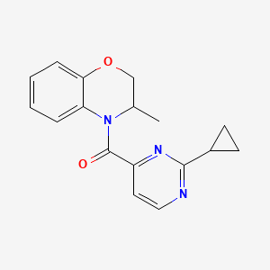 (2-Cyclopropylpyrimidin-4-yl)-(3-methyl-2,3-dihydro-1,4-benzoxazin-4-yl)methanone