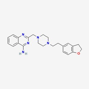 2-[[4-[2-(2,3-Dihydro-1-benzofuran-5-yl)ethyl]piperazin-1-yl]methyl]quinazolin-4-amine