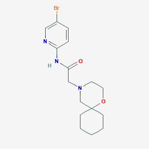 N-(5-bromopyridin-2-yl)-2-(1-oxa-4-azaspiro[5.5]undecan-4-yl)acetamide