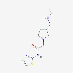 2-[3-[[ethyl(methyl)amino]methyl]pyrrolidin-1-yl]-N-(1,3-thiazol-2-yl)acetamide