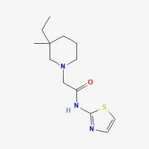 2-(3-ethyl-3-methylpiperidin-1-yl)-N-(1,3-thiazol-2-yl)acetamide