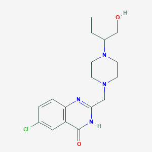 6-chloro-2-[[4-(1-hydroxybutan-2-yl)piperazin-1-yl]methyl]-3H-quinazolin-4-one