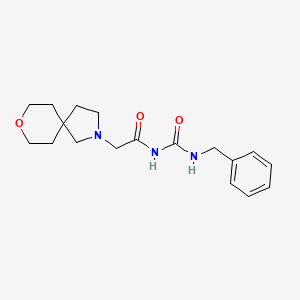 N-(benzylcarbamoyl)-2-(8-oxa-2-azaspiro[4.5]decan-2-yl)acetamide