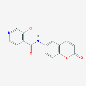 3-chloro-N-(2-oxochromen-6-yl)pyridine-4-carboxamide