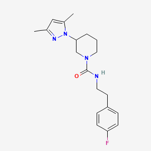 3-(3,5-dimethylpyrazol-1-yl)-N-[2-(4-fluorophenyl)ethyl]piperidine-1-carboxamide