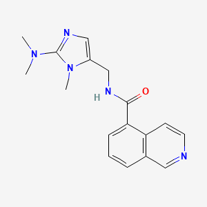 N-[[2-(dimethylamino)-3-methylimidazol-4-yl]methyl]isoquinoline-5-carboxamide