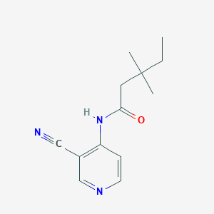 N-(3-cyanopyridin-4-yl)-3,3-dimethylpentanamide