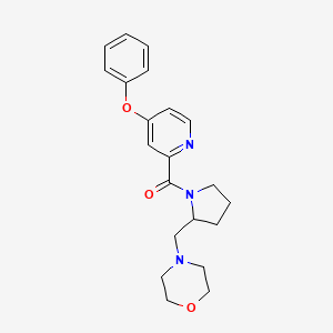 [2-(Morpholin-4-ylmethyl)pyrrolidin-1-yl]-(4-phenoxypyridin-2-yl)methanone