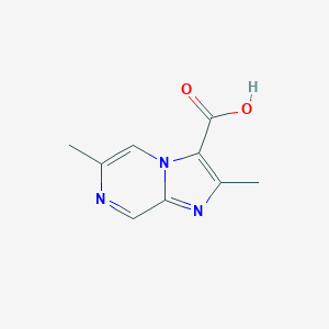 molecular formula C9H9N3O2 B071904 2,6-Dimethylimidazo[1,2-a]pyrazine-3-carboxylic acid CAS No. 190381-50-1