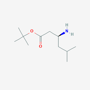 molecular formula C11H23NO2 B071921 叔丁基(3S)-3-氨基-5-甲基己酸酯 CAS No. 166023-30-9