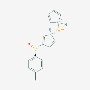 molecular formula C17H16FeOS B071925 环戊-1,3-二烯；1-[(R)-环戊-1,4-二烯-1-基亚磺酰基]-4-甲苯；铁(2+) CAS No. 164297-25-0