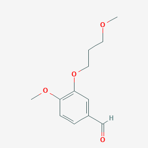 molecular formula C12H16O4 B071958 4-Methoxy-3-(3-methoxypropoxy)benzaldehyde CAS No. 172900-75-3