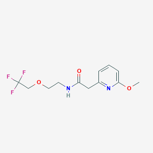 2-(6-methoxypyridin-2-yl)-N-[2-(2,2,2-trifluoroethoxy)ethyl]acetamide