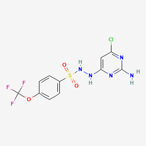 N'-(2-amino-6-chloropyrimidin-4-yl)-4-(trifluoromethoxy)benzenesulfonohydrazide