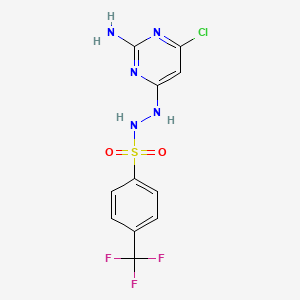 N'-(2-amino-6-chloropyrimidin-4-yl)-4-(trifluoromethyl)benzenesulfonohydrazide