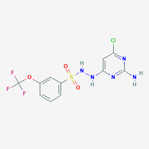 N'-(2-amino-6-chloropyrimidin-4-yl)-3-(trifluoromethoxy)benzenesulfonohydrazide