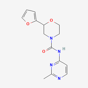 2-(furan-2-yl)-N-(2-methylpyrimidin-4-yl)morpholine-4-carboxamide