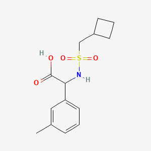 2-(Cyclobutylmethylsulfonylamino)-2-(3-methylphenyl)acetic acid