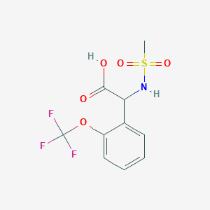 2-(Methanesulfonamido)-2-[2-(trifluoromethoxy)phenyl]acetic acid