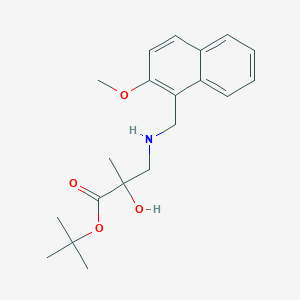 Tert-butyl 2-hydroxy-3-[(2-methoxynaphthalen-1-yl)methylamino]-2-methylpropanoate