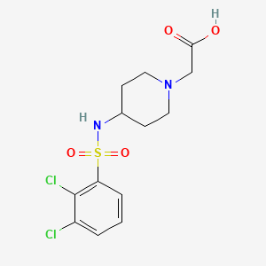 2-[4-[(2,3-Dichlorophenyl)sulfonylamino]piperidin-1-yl]acetic acid