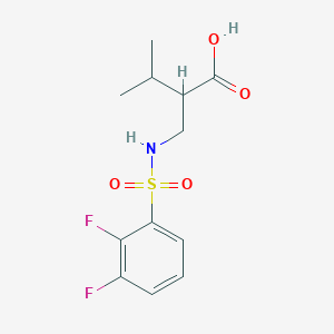 2-[[(2,3-Difluorophenyl)sulfonylamino]methyl]-3-methylbutanoic acid