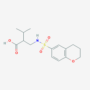 2-[(3,4-dihydro-2H-chromen-6-ylsulfonylamino)methyl]-3-methylbutanoic acid