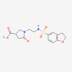 1-[2-(2,3-Dihydro-1-benzofuran-5-ylsulfonylamino)ethyl]-5-oxopyrrolidine-3-carboxylic acid