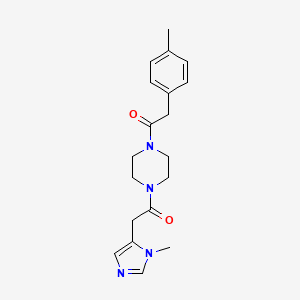 1-[4-[2-(3-Methylimidazol-4-yl)acetyl]piperazin-1-yl]-2-(4-methylphenyl)ethanone