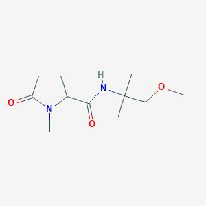 N-(1-methoxy-2-methylpropan-2-yl)-1-methyl-5-oxopyrrolidine-2-carboxamide