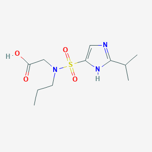 2-[(2-propan-2-yl-1H-imidazol-5-yl)sulfonyl-propylamino]acetic acid