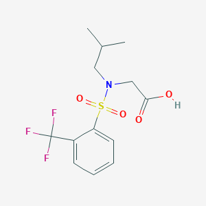 2-[2-Methylpropyl-[2-(trifluoromethyl)phenyl]sulfonylamino]acetic acid