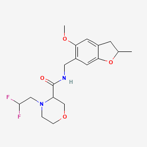 4-(2,2-difluoroethyl)-N-[(5-methoxy-2-methyl-2,3-dihydro-1-benzofuran-6-yl)methyl]morpholine-3-carboxamide