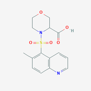 4-(6-Methylquinolin-5-yl)sulfonylmorpholine-3-carboxylic acid