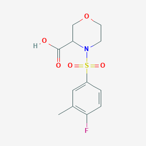 4-(4-Fluoro-3-methylphenyl)sulfonylmorpholine-3-carboxylic acid