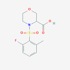 4-(2-Fluoro-6-methylphenyl)sulfonylmorpholine-3-carboxylic acid